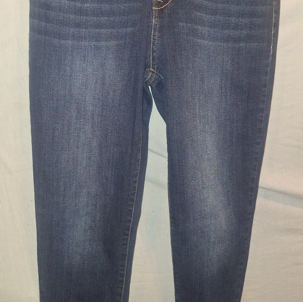 1822 Denim Womens Straight Leg Jeans In Indigo